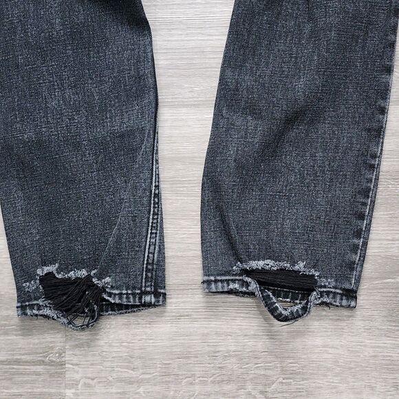 Abercrombie & Fitch Jeans Ultra High Rise Ankle Straight 26/2R Black - Picture 6 of 6